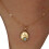(E) Personalized Letter & Birthstone Necklace Chain 45cm 6