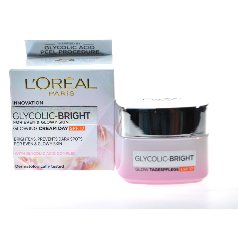 LOrÃ©al - Glycolic-Bright Glowing Cream Day SPF17 50ml