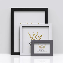 (12"x8" (30.5 x 20.3cm), Dark Grey) Sleek Range Photo Picture Poster Frames 10 Colors, Large Small all sizes, Hang or stand in both Landscape or Portrait