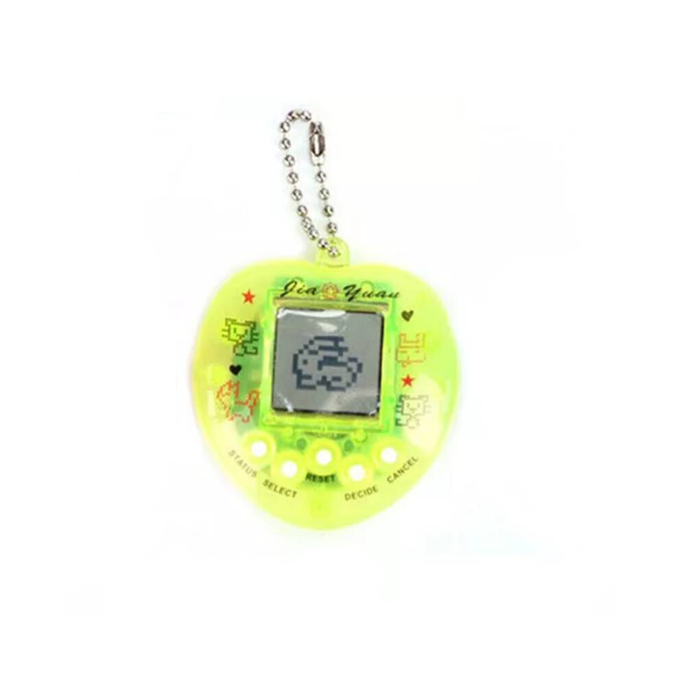 (Green) Tamagotchi Electronic Virtual Cyber Pet Retro Toy Game Nostaic 90S Keyring Green
