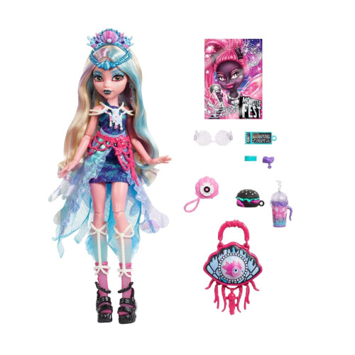 Monster High Poup   e Monster High Monster Fest Lagoona Blue avec accessoires 2