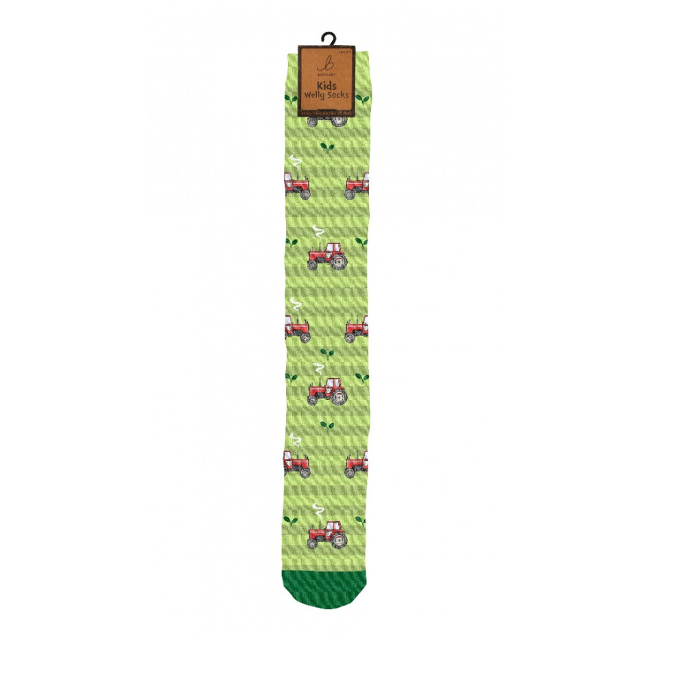 Bartleby Men's Childs Welly Socks Assorment - Tractor Pattern