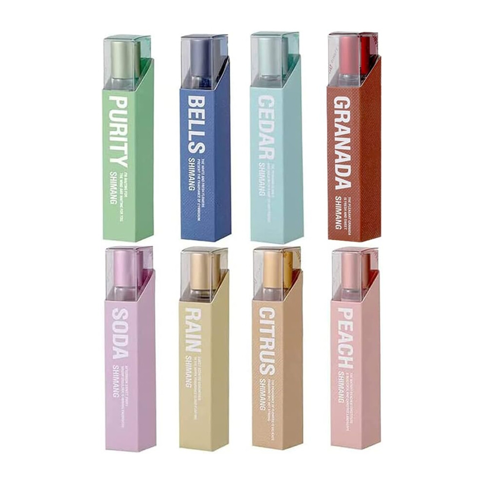 Gogerstar 8Pcs Roll-On Pheromone Infused Essential Oil Perfume, Fragrance Unisex For Women Men, Body Perfume Oil, Ortable Mini Perfume Bottle