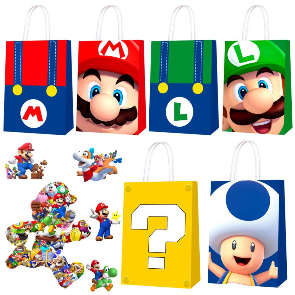 Super Mario Party Bags, Mario Party Gift Bags for Super Mario Decorate