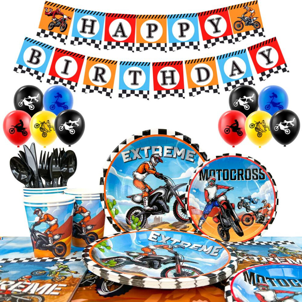 Dirt Bike Motorcycle Party Decorations, Dirt Bike Birthday Decorations