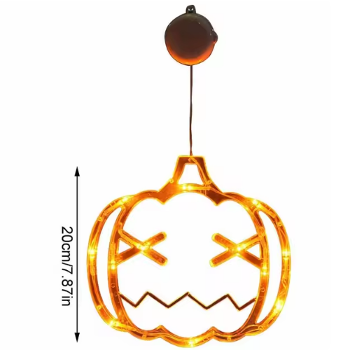 (Pumpkin) Halloween Window LED Lights With Suction Cups 2