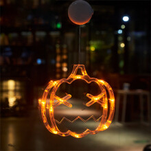 (Pumpkin) Halloween Window LED Lights With Suction Cups