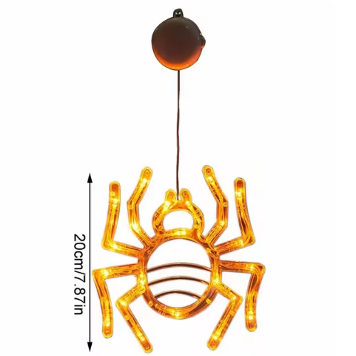 (Spinner) Halloween Window LED Lights With Suction Cups 2