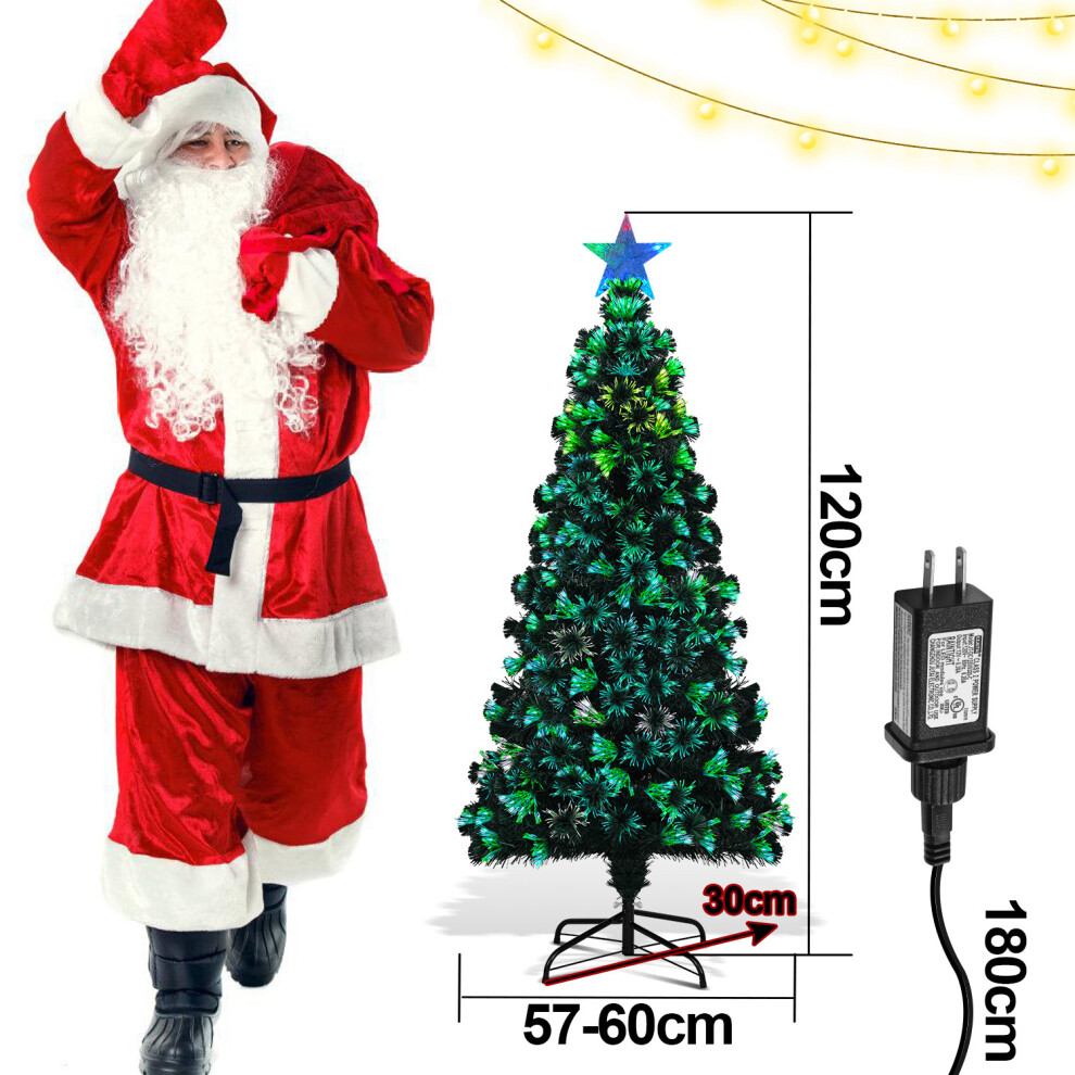 (4ft /120cm) Fibre Optic Christmas Tree,4FT, 5FT and 6FT