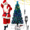 (6ft /180cm) Fibre Optic Christmas Tree,4FT, 5FT and 6FT 1