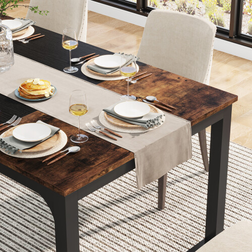 Tribesigns Tribesigns 160 x 80 cm Dining Table, Kitchen Table for 4-6 Person 2