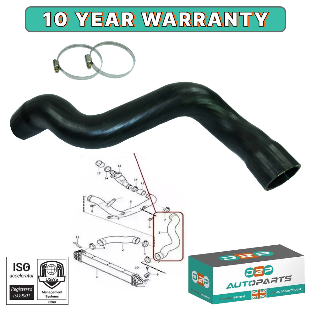 Intercooler Turbo Hose Pipe Left For Volvo V60 S60 V70 S80 Xc60 Xc70 30741795 5060414644622