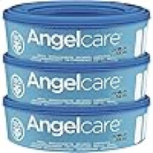 Angelcare - Nappy bin refill cassettes - Compatible with Angelcare Nappy Disposal System - Pack of 3