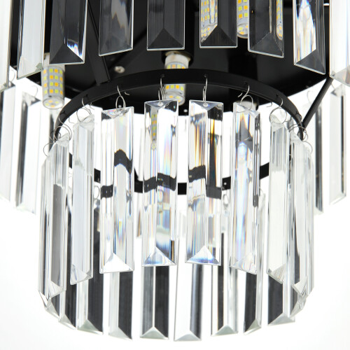 Living And Home Double Layer Crystal Mount Ceiling Light 2