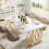 Tribesigns Tribesigns Dining Table for 4-6 People, Rectangular Kitchen Table 5