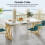 Tribesigns Tribesigns Dining Table for 4-6 People, Rectangular Kitchen Table 6