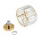 Living And Home Round Shape Crystal Mount Ceiling Light Gold 5