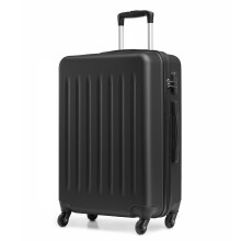 (24 inch) Black ABS Hard Shell Luggage Suitcase Set Travel Trolley Case With 3 Size