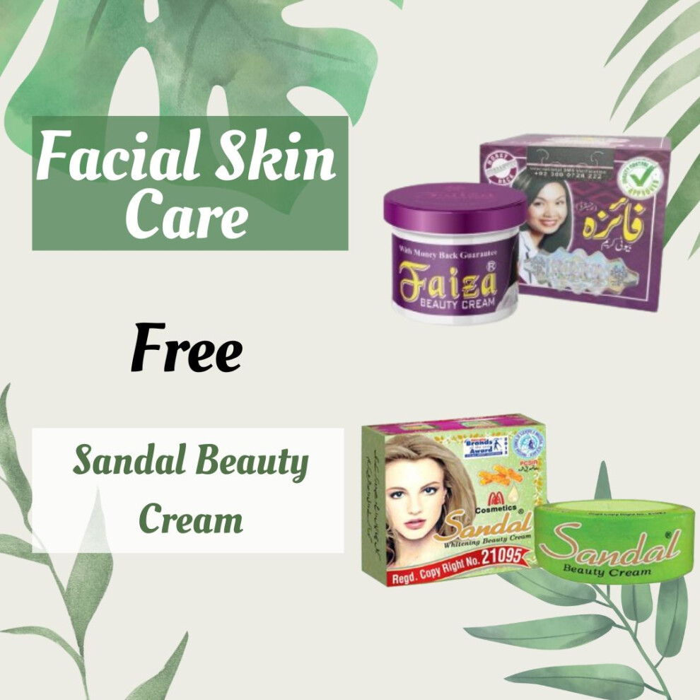 Faiza Beauty Cream Skin Brightening Cream For Face & Neck Night Cream Dark Spot Corrector With Free Sandal Beauty Cream|Correct Uneven Skin Tone