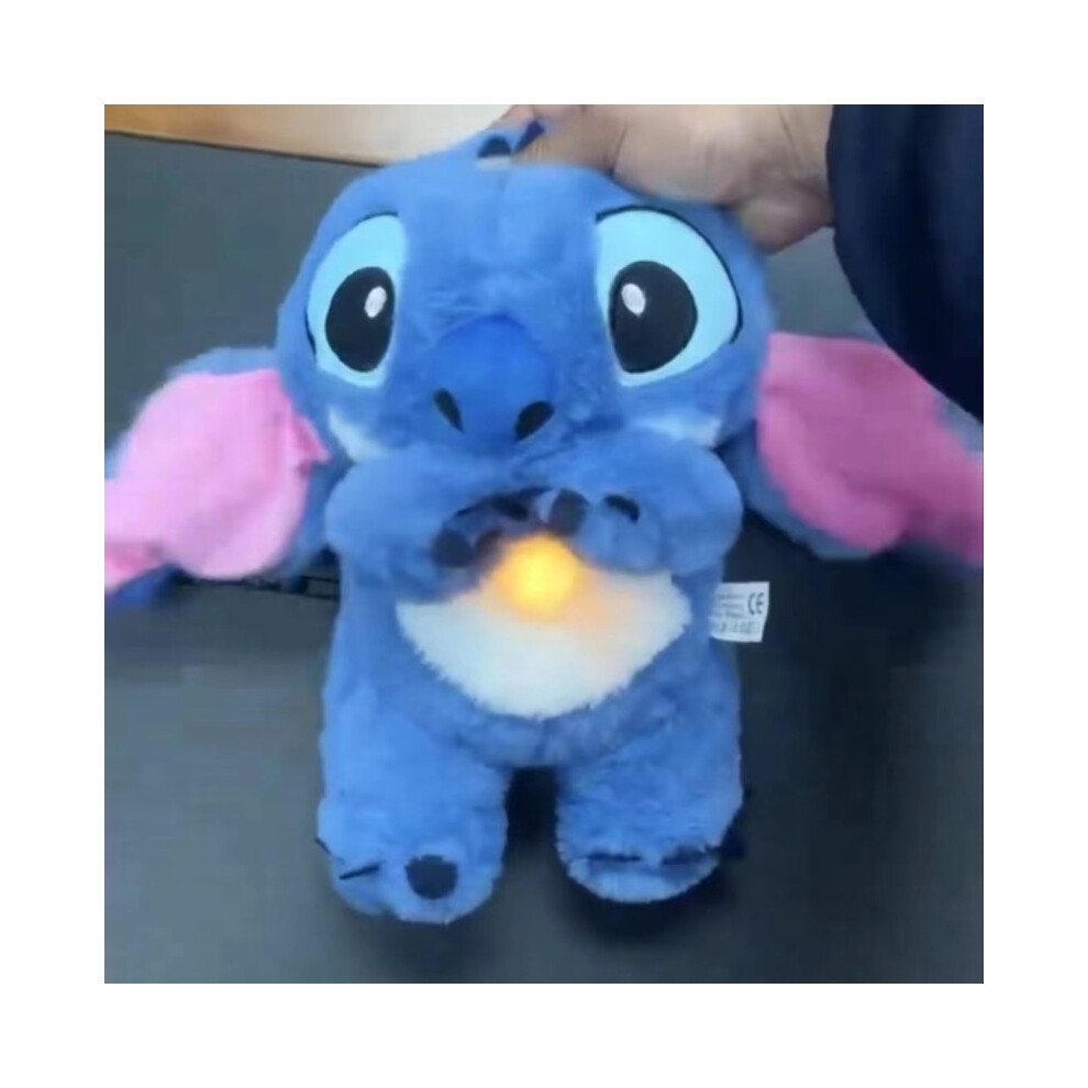 (Stitch) Kid Breathing Musical Soothing Doll Sleep Toys Anxiety Relief Plush Toys