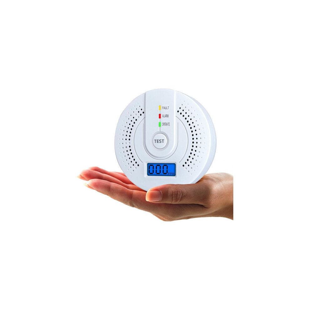 2PCS Carbon Monoxide Detector CO Alarm Detector Monitor for Home Safety