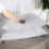 (Silver, Pillowcases Pair) 4PC Dyed Duvet Cover Bedding Set with Fitted Sheet 3
