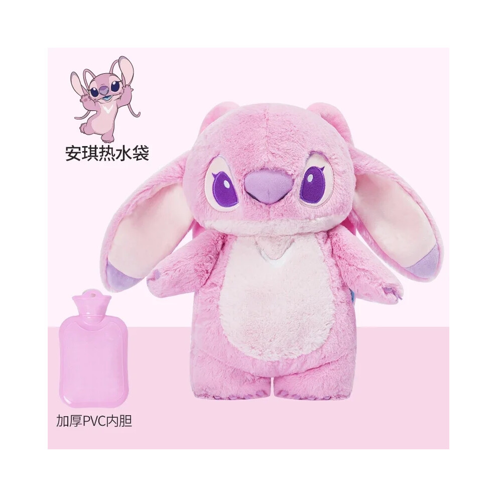 (C) Stitch Angel Lotso Plush Hand Warm Bottle Hot Water Bottles Winter