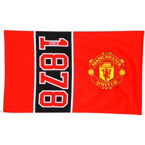 Official Man Utd Since 1878 Flag (152 x 91cm) - One Size