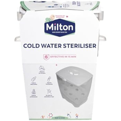 Milton Cold Water Steriliser (White), Packaging may vary 1