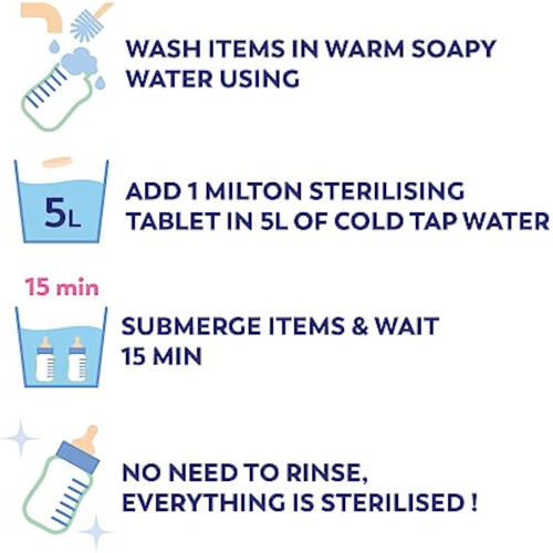 Milton Cold Water Steriliser (White), Packaging may vary 2