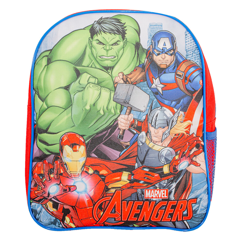Marvel Avengers Character Licensed Backpack Girls Boys Children Hulk Red