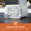 GEEPAS (White) Geepas 2 Slice Bread Toaster 7 Browning Level 6