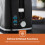 GEEPAS (Black) Geepas 2 Slice Bread Toaster 7 Browning Level 5