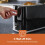 GEEPAS (Black) Geepas 2 Slice Bread Toaster 7 Browning Level 7