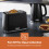 GEEPAS (Black) Geepas 2 Slice Bread Toaster 7 Browning Level 9