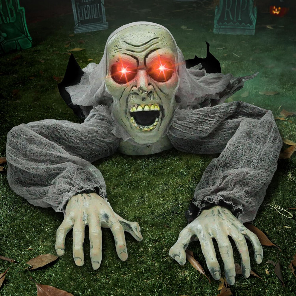 Joyin Halloween Décor Groundbreaker Zombie With Sound And Flashing Eyes For Yard Outdoor Decorations