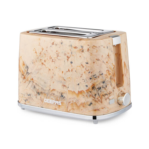 GEEPAS (Cream) Geepas 2 Slice Bread Toaster Texture Design