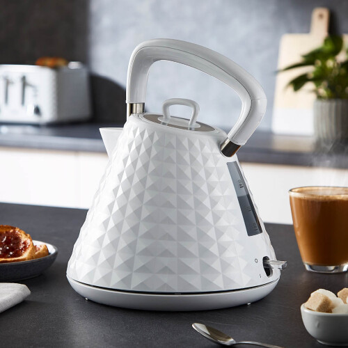 GEEPAS (White) Geepas Styline Collection Electric Kettle,1.5L 2