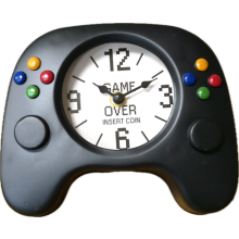 Gaming Console Handset Style Clock | Freestanding or Wall Mounted