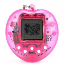 (Pink) Tamagotchi Electronic Virtual Cyber Pet Retro Toy Game Nostaic 90s Keyring