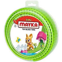 MAYKA Toy Block Tape, 4 Stud, 6.5ft, Light Green,Non-Marking