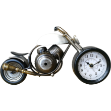 Motorbike Freestanding Desk Clock | Unusual Biker Home Decor
