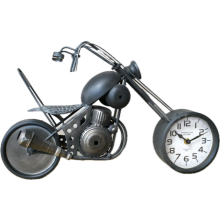 Motorbike Freestanding Desk Clock | Unusual Biker Home Decor