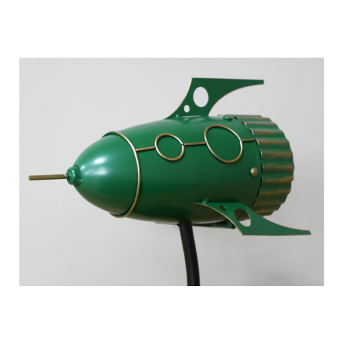 Spaceship Style Desk Clock | GREEN | Outer Space Inspired Theme 1