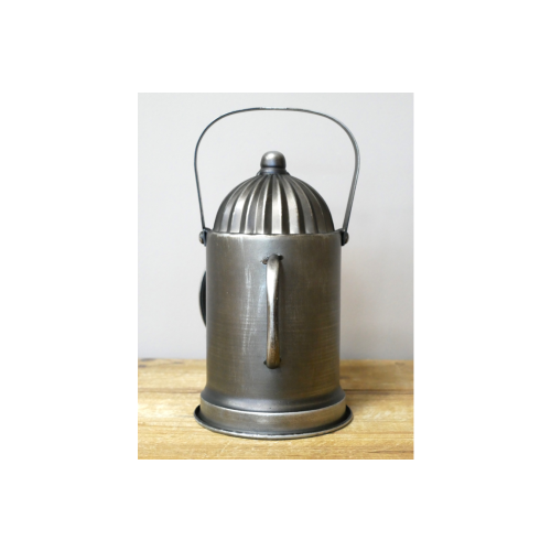 Vintage Railway Carriage Lantern Inspired Desk Clock GREY 2