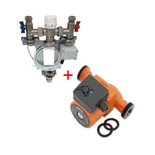 (1 PORT) Water Underfloor Heating Kit 1 - 12 Ports with Pump and Blending Valve Set