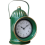 Railway Carriage Lantern Inspired Desk Clock | GREEN 1