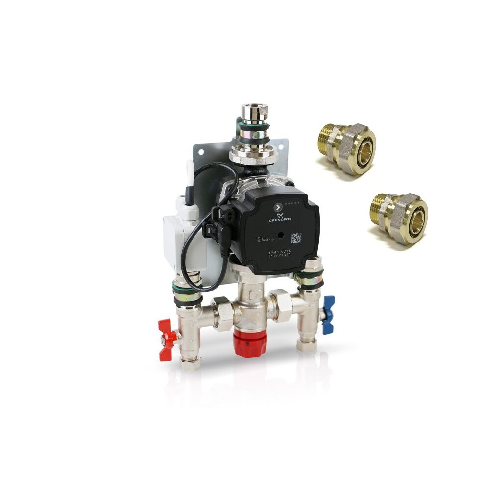 (1 PORT) Water Underfloor Heating Kit 1 - 12 Ports with Pump and Blending Valve Set