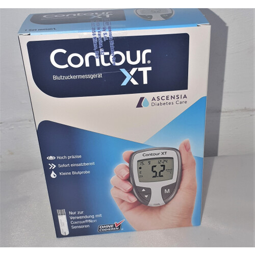 Bayer CONTOUR XT BLOOD GLUCOSE METER,WITH TEST STRIPS,LANCING,MICROLET,POUCH 2