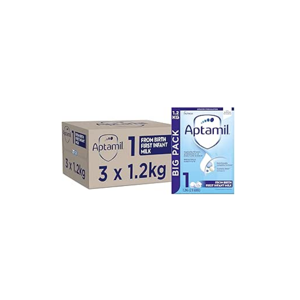 Aptamil 1 First Baby Milk Powder, From Birth, 1.2K (Pack of 3)